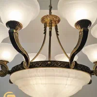 ست ۲ عدد لوستر تمام برنز ۶ و ۸ شاخه لوکس و مجلل|لوستر و چراغ آویز|تهران, اقدسیه|دیوار