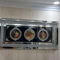 تابلوی طرح  فرانسوی برجسته سه تیکه قاب اینه ای