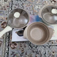 سرویس قابلمه ۵ تیکه چدن گرانیتی نوزادی برند چیکو|اسباب و اثاث بچه|یزد, |دیوار