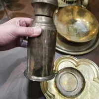 سماور به همراه پارچ جام سینی زیر سماور و چای دان|کلکسیون اشیاء عتیقه|قزوین, |دیوار