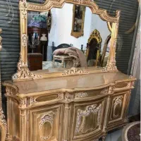 آینه کنسول چوب راش|بوفه، ویترین، کنسول|تبریز, |دیوار