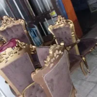 مبل ومیزناهارخوری جور۸نفره|مبلمان خانگی و میز عسلی|رویان, |دیوار