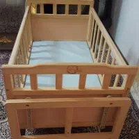 تخت کنار کودک /چوبی و کشودار/ وارداتی از دبی