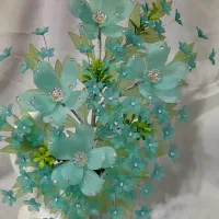 گلبرگ کریستالی عمده وجزیی|گل مصنوعی|لنگرود, |دیوار