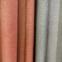 پرده دوتیکه قهوه ای . نارنجی