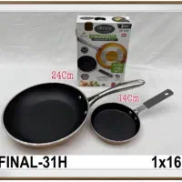 ماهیتابه دوتیکه آلومینیومی