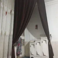 پرده حریر سالم باپرده مخمل مدل گرد|پرده، رانر، رومیزی|مشهد, گرجی علیا|دیوار