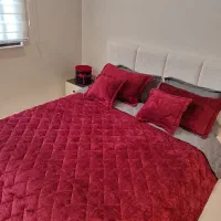 روتختی هشت تیکه مخمل تدی رنگ زرشکی