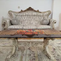 مبلمان سلطنتی ۹ نفره چوب گردو منبت کاری و نهارخوری