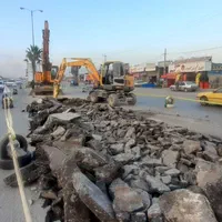 اجاره مینی بیل همراه با (چکش)و بیل ۲۰۰ زنجیری|خدمات حمل و نقل|شیراز, شهرک مدرس|دیوار