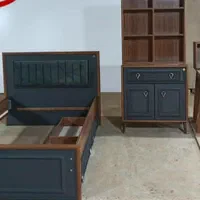 سرویس خواب تختخواب میز تحریر میز آرایش دراور|تخت و سرویس خواب|همدان, |دیوار