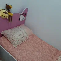 کمد ویترین و تخت نوجوان|تخت و سرویس خواب|شهریار, شهریار|دیوار