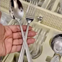 سرویس قاشق چنگال ۲۴ نفره با چمدان یونیک و زولینگ