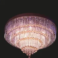 لوستر سقفی مدرن کریستالیLED کنترلی|لوستر و چراغ آویز|ورامین, ورامین|دیوار