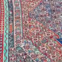 کلیم دستبافت ابریشمی ورنی
