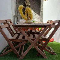 میز وصندلی چوب روس