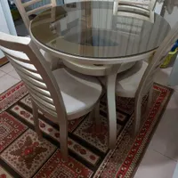 میزناهارخوری چوپ گردو ۴نفره درحد نووفرش ۱۲متری