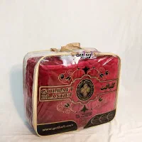 پتو گلبافت برجسته تک رنگ برتر یکنفره سنگین