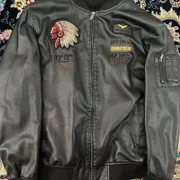 کاپشن خلبانی چرم اورجینال