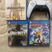 دسته دوال سنس ps5 و دیسک بازی ps4 و ps5 در حد