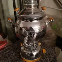 سماورگازی استیل مارک طوفان باحجم بالای ۶لیتر