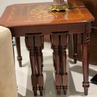 میز عسلی خراطی چوب راش