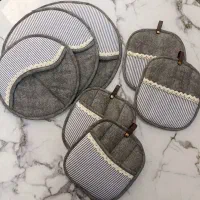 ست دستگیره و دم کنی|سفره، حوله، دستمال آشپزخانه|زاهدان, |دیوار