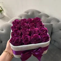 رز روبانی/باکس گل/باکس ولنتاین|گل مصنوعی|شیراز, شهرک گلستان|دیوار