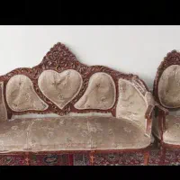 مبل۹ نفره چوب گردو