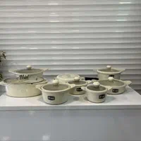 ام جی اس سرویس قابلمه 23 پارچه کره ای دی کرم ماربل|ظروف پخت‌وپز|شیراز, شهرک گلها|دیوار
