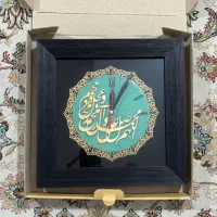 ساعت دیواری طرح صلوات نفیس دست ساز