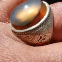 انگشتر عقیق سلیمانی رکاب قلمزنی بینظیر|بدلیجات|کرج, شهرک بنفشه|دیوار