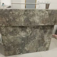 میز منشی وصندلی چرخدار وصندلی 4عدد