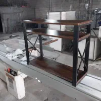 شلف دیواری جا کتابی فلزی چوبی کد ۶۰۰۴ تولیدی