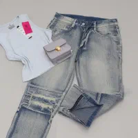 شلوار جین زاپدار زنانه ، وارداتی اصل|لباس|قائمشهر, |دیوار