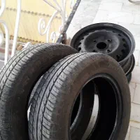 دو عدد رینگ و لاستیک بارز ۷۰ درصد