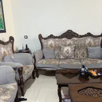 مبل یازده نفره جنس چوب راش|مبلمان خانگی و میز عسلی|تهران, سازمان برنامه جنوبی|دیوار