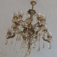 لوستر  برنزی ۵شاخه دوبل