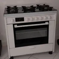 گاز ۵ شعله صفحه شیشه ای