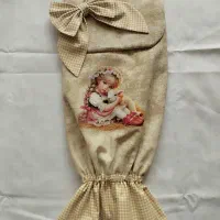 کیسه نگهداری نایلون های اضافی آشپزخانه|سفره، حوله، دستمال آشپزخانه|اصفهان, عطار نیشابوری|دیوار