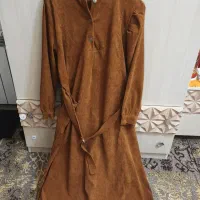 عبا مخمل کبریتی ریز در حد نو