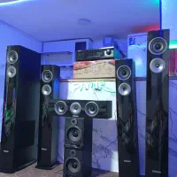 استریو فلش خور و باند پنج تیکه سابدار بسیار قوی|سیستم صوتی خانگی|محمدشهر, محمدشهر|دیوار