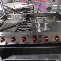 ذرت مکزیکی، فر فلافلی، میز کار صنعتی، سینک، گریل|کافی‌شاپ و رستوران|قم, قلعه صدری|دیوار