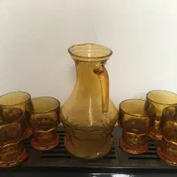 چای خوری پارچ و لیوان ایتالیایی میوه خوری عتیق|کلکسیون اشیاء عتیقه|فسا, |دیوار