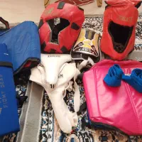 وسایل کیک بوکس دورنگ قرمز