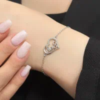 دستبند نقره کادویی عینا طلا زنانه دخترانه بچگانه