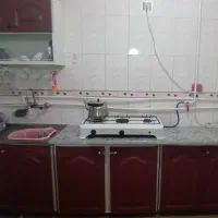 کابینت کوره ای به همراه سینک و سنگ مرمر