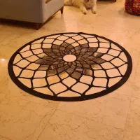 فرش دست دوز چرم و پوست طبیعی