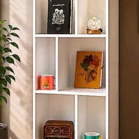 کتابخانه مدل امبر گالری چوب کرمی|کتابخانه، شلف، قفسههای دیواری|تهران, خانی آباد نو شمالی|دیوار