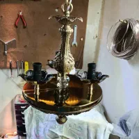لوستر فانوسی تمام برنزی|لوستر و چراغ آویز|تبریز, |دیوار